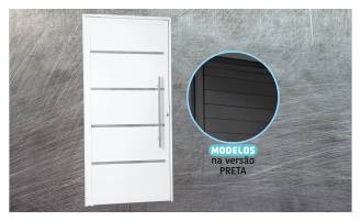 Lambril com friso e puxador Linha Master - L25 -  Nas cores preta e branca