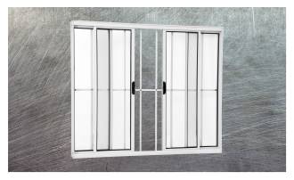 Vitrô 4 folhas c/g - Linha Modular - nas cores preta, branca e brilhante