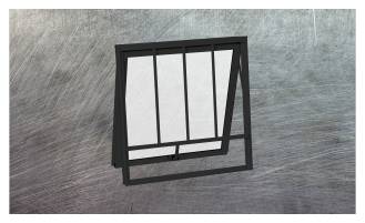 Vitrô Maxi-Ar c/g Linha Master - L25 - Nas cores branca e preta